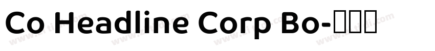 Co Headline Corp Bo字体转换